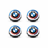BMW 50TH Anniversary Floating Wheel Centre Cap Set