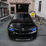 BMW F87 M2 F22 Blue DRL Kit - front driveway shot