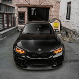 BMW F87 M2 F22 Amber DRL Kit - front driveway shot