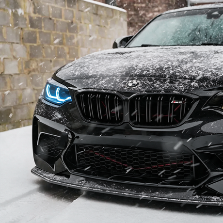 BMW F87 M2 F22 Icy Blue DRL Kit - snow shot