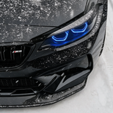 BMW F87 M2 F22 Blue DRL Kit - close headlight shot