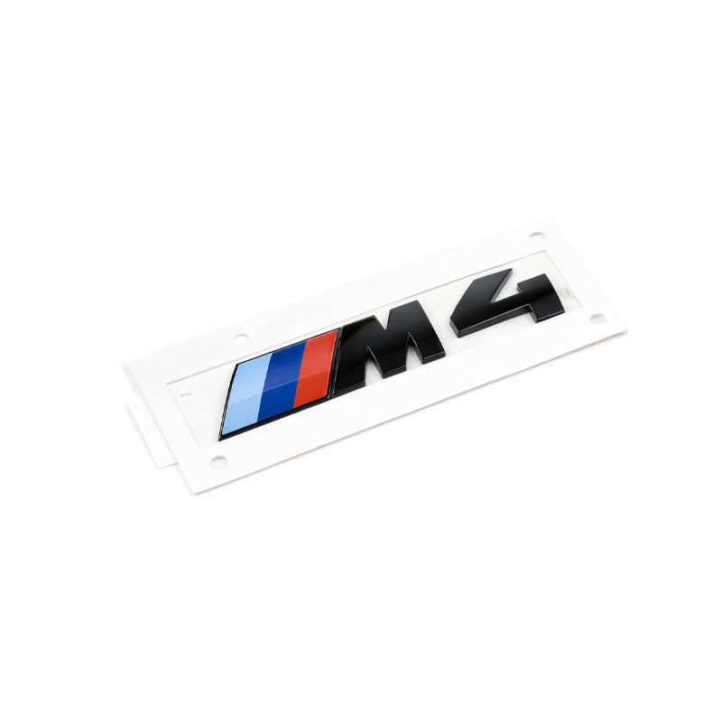BMW M4 Badge Gloss Black Trunk Emblem F82 M4 2014-2020